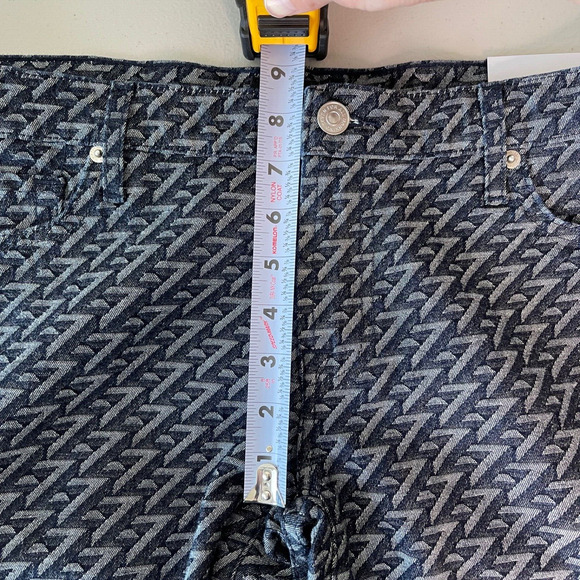 7 For All Mankind Original Bootcut All Over Logo Blue Jeans Women's 30 $248 New - Picture 4 of 16